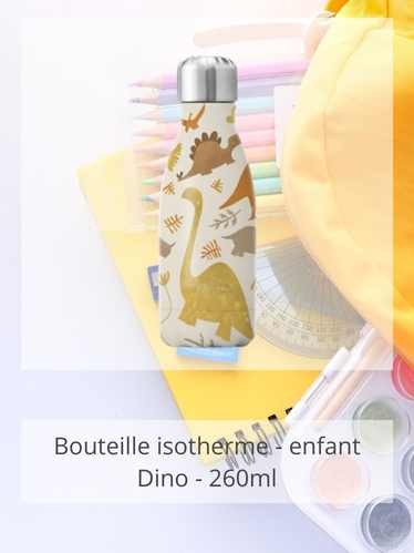 Bouteille isotherme enfant dino